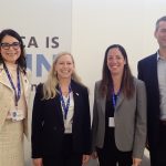Dr. Karin Hilgersom, President, Truckee Meadows Community College; Dr. Maurie McInnis, President, Stony Brook University and Chair, New York Climate Exchange; Dr. Julie Zimmerman, Vice Provost of Planetary Solutions, Yale University; Dr. Tim Carter, President, Second Nature