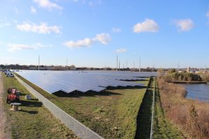 Photo of a solar field
